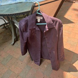 Jones Wear Purple button-down